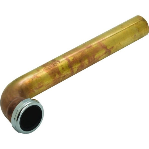 Brass Tubular Waste Arm 1-1/2" X 11-1/2" Slip Joint 22-Gauge Rough Brass