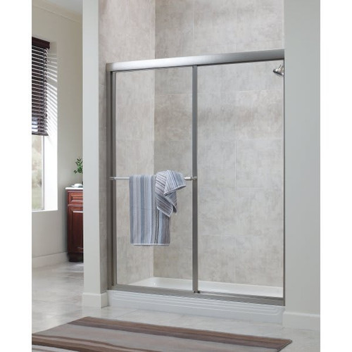 Tides 60 × 70-Inch Framed Sliding Shower Door