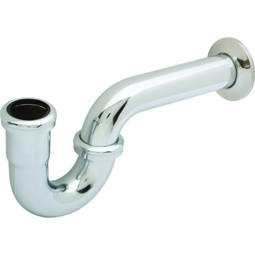 Brass Tubular P-Trap 1-1/2" X 1-1/4" And 1-1/2" Washer Connect 20-Gauge