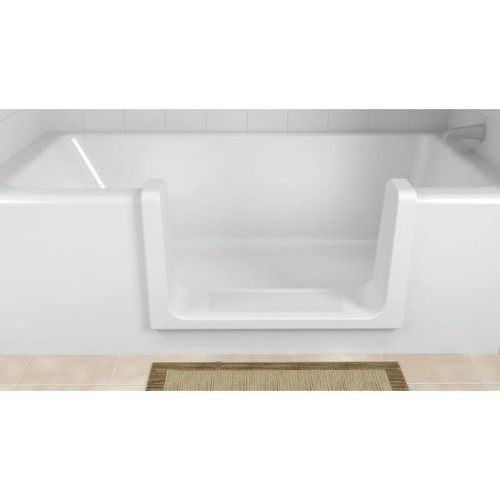 Cleancut Ultra-Low Step-In Kit Converts Deep Bathtub To Step-In Shower White