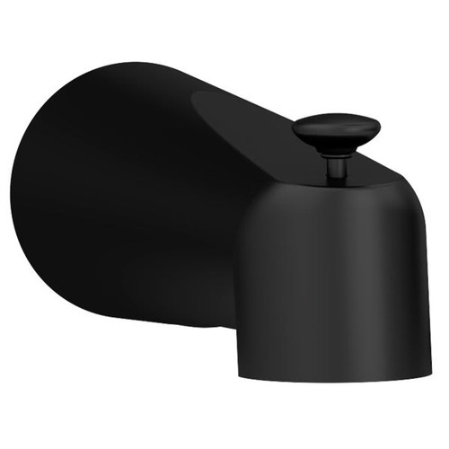 Symmons Dia Matte Black Diverter Tub Spout