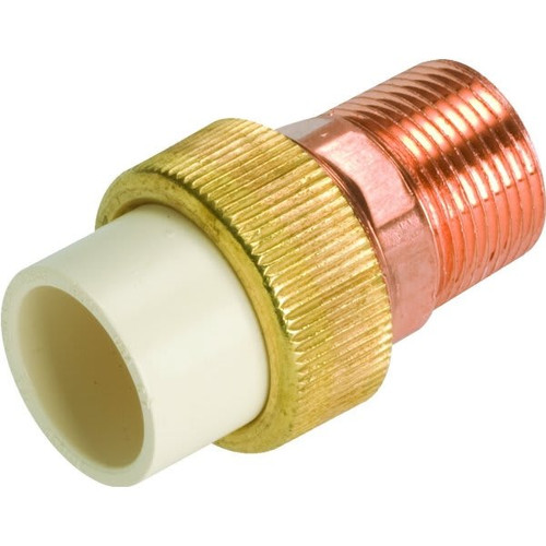NIBCO C4733-4 1/2" CPVC Slip x Copper MIPT Union - CPVC-CTS
