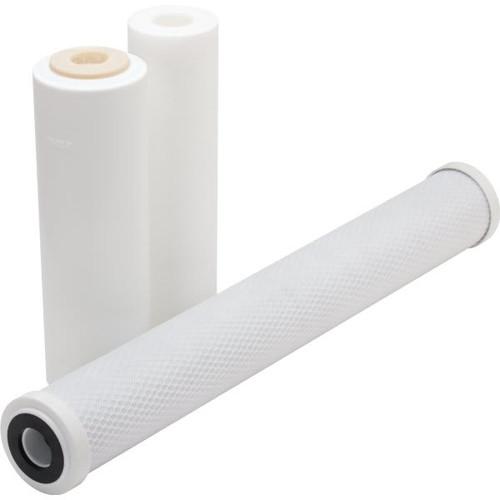 Watts Three-Piece Semi-Annual Water Filter Pack, 20" Carbon Block Filter