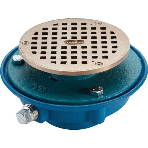 Zurn Fd2321-Nh3 - 3" Cast Iron Adjustable Floor Drain With Clamp Collar