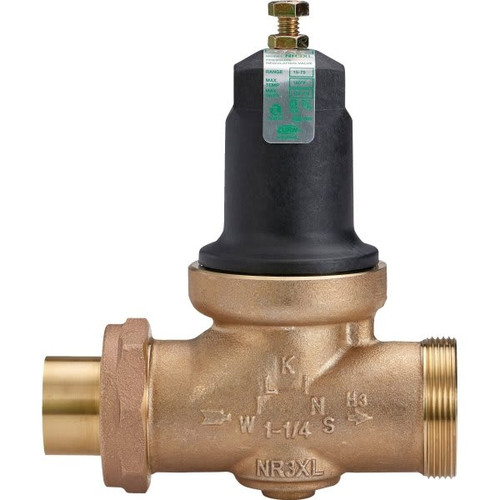 Zurn 1" Water Pressure Reducing Valve With Double Union Connections And Fc