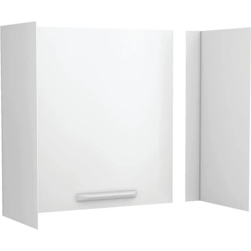 Swan Veritek Tub Wall Surround Three-Piece White Fiberglass