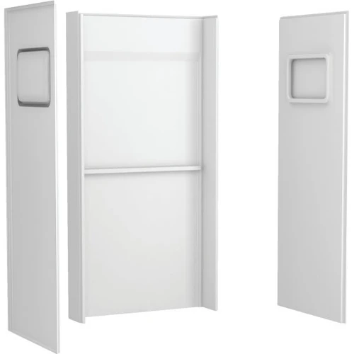 Swan Veritek Shower Wall Surround Three-Piece Nail-Up White Fiberglass