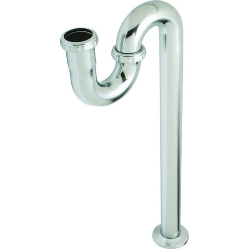 Brass Tubular S-Trap 1-1/2" X 1-1/4" And 1-1/2" Washer Connect 17-Gauge