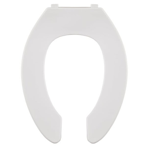 Centoco Heavy Duty Plastic Toilet Seat Elongated Open Front Without Lid