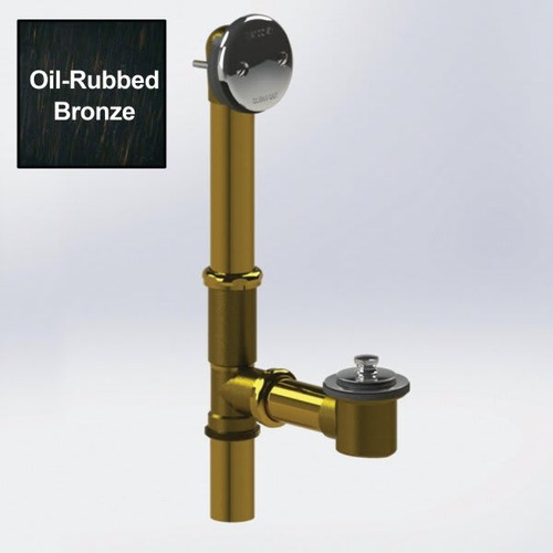 Watco Bath Waste Brass Tubular Lift & Turn 17-For 16 Depth  Orb