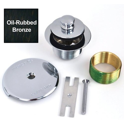 Watco 1-Hole Overflow Plate Lift & Turn Trim Coarse Thread Orb