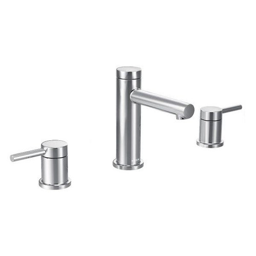 Moen Align Widespread Bathroom Faucet, 1.5 Gpm, 4.812" Spout, 8 To 16" Center, Chrome