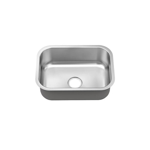 Seasons 23 In. Undermount Single Bowl Stainless Steel Kitchen Sink, 18 Gauge