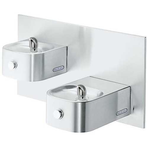 Elkay Soft Sides Fountain, Bi-Level, Nonfiltered, Freeze Resistant Stainless