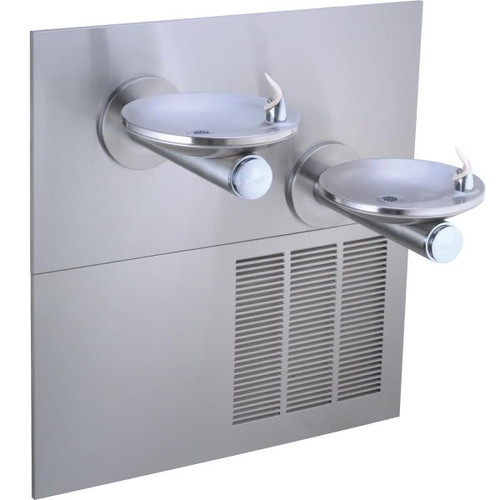 Elkay Swirlflo Fountain, Bi-Level, Ada, Nonfiltered, 8 Gph, Stainless