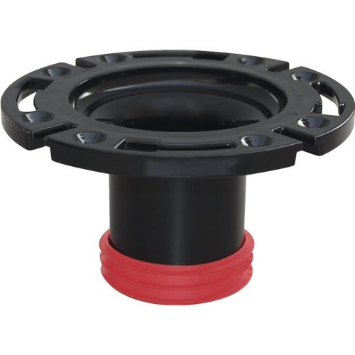 Sioux Chief Pushtite Black 3" Gasket Closet Flange, Inside Fit, Swivel Ring