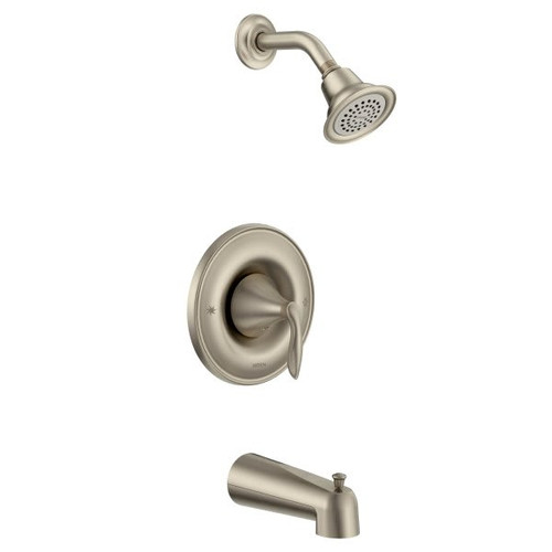 Moen Eva Brushed Nickel Posi-Temp Tub/Shower 1.75 GPM
