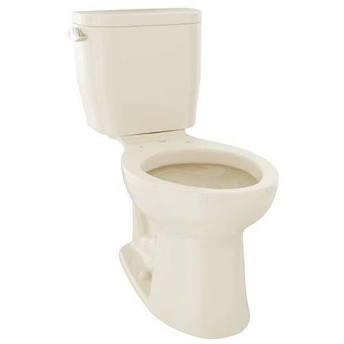 TotoÂ® Entradaâ Two-Piece Elongated 1.28 Gpf Toilet Universal Height, Beige