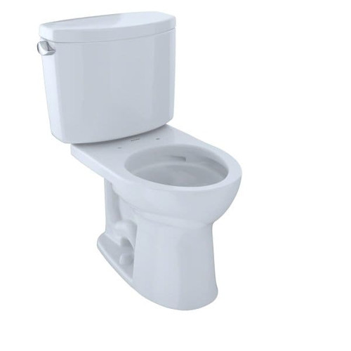 Toto® Drake® II Two-Piece Round 1.28 GPF Toilet Universal + Cefiontect® Cotton