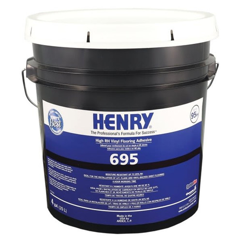 Henry 695 High Rh Vinyl Flooring Adhesive, 4 Gallon