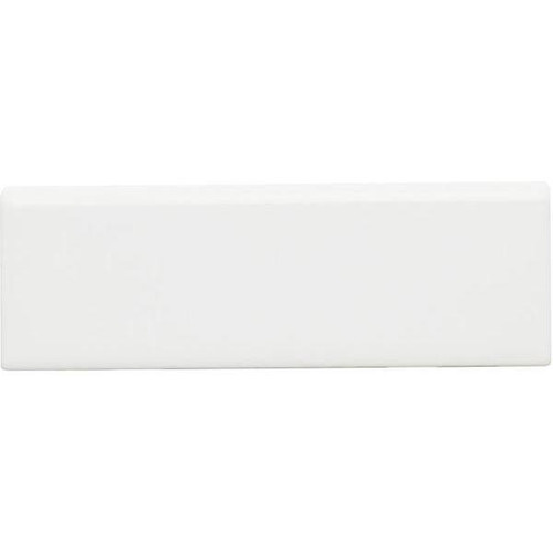 Daltile Restore Bright White 2" X 6" Ceramic, Bullnose Wall Trim
