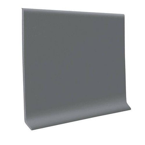 Roppe Vinyl Wallbase Cove 4inx48in Dark Gray Case Of 16
