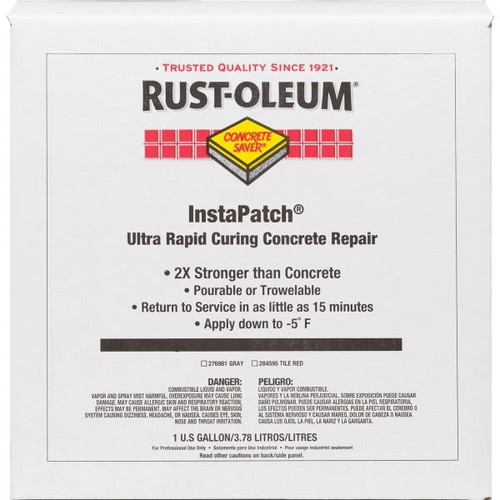 Rust-Oleum Instapatch Ultra Rapid Curing Concrete Repair - Tile Red, 1 Gallon