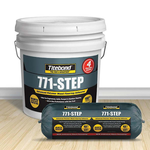 Titebond 771-Step Flooring Adhesive, 4 - 0.75 Gallon Pouches / Pail 7714