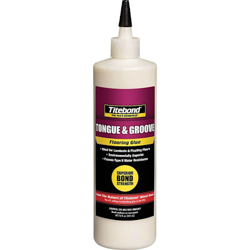 Titebond Tongue & Groove Glue, 16 Oz. Bottle, Package Of 12 2104