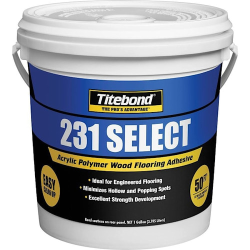 Titebond 231 Acrylic Wood Flooring Adhesive, 1 Gallon Pail, Package Of 2 3916