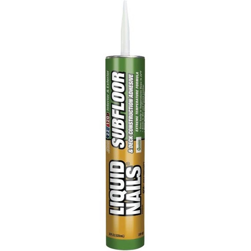 Liquid Nails 28 Oz Subfloor And Deck Construction Latex Adhesive, Case Of 12
