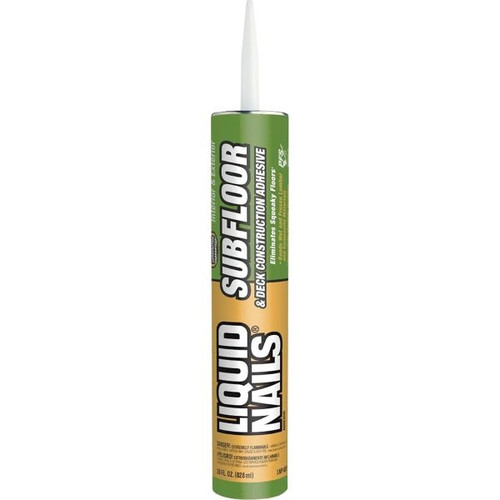 Liquid Nails 28 Oz Subfloor And Deck Construction Adhesive/Solvent, Case Of 12