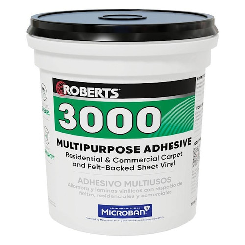 Roberts Adhesive For Carpet & Felt-Backed Sheet Vinyl, 1 Gallon (3.78 L)