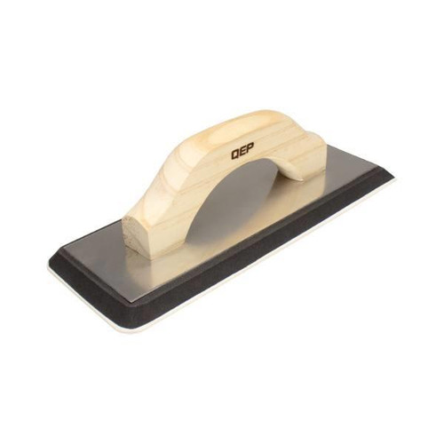 QEP 4" X 10.5" XL Non-Stick Gum Rubber Grout Float With Wood Handle