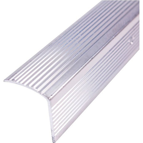 M-D Building Products 72" X 1-1/8" Silver Fluted Stair Edging A726, Case Of 6
