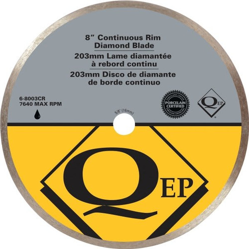 Qep 8 In. Continuous Rim Diamond Tile Saw Blade