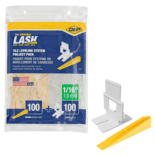 QEP Lash Tile Leveling System Project Pack, 1/16", Package Of 200