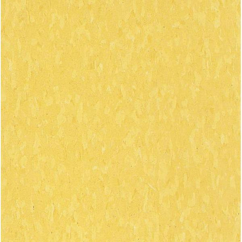 Armstrong Flooring 12 In. X 12 In. Lemon Yellow Imperial Texture Commercial Vinyl Composite Tile, Case Of 45