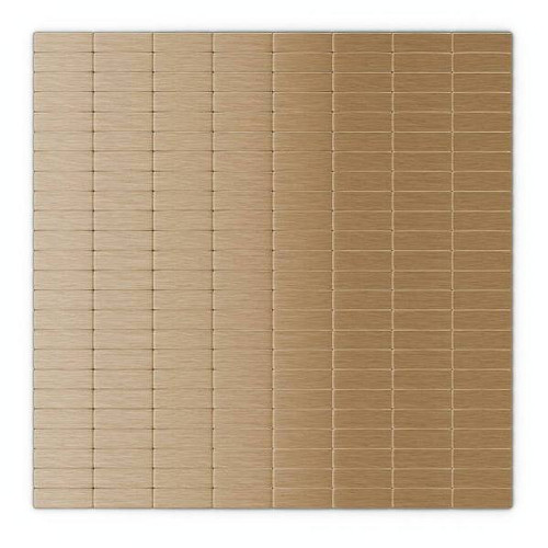 Inoxia Speedtiles Urbain Light Copper 11.42 In. X 11.57 In. 5 Mm Metal Peel & Stick Wall Mosaic Tile, Case Of 24