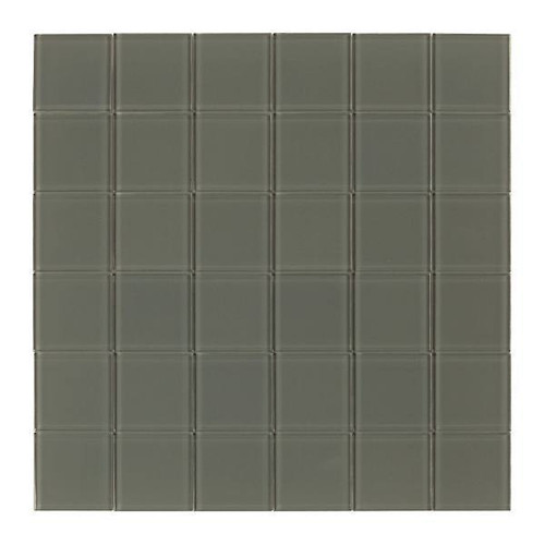 Inoxia Speedtiles Olive Green 11.33" X 11.33" Glass Wall Tile, Case Of 6 IG200OLI072/BX6