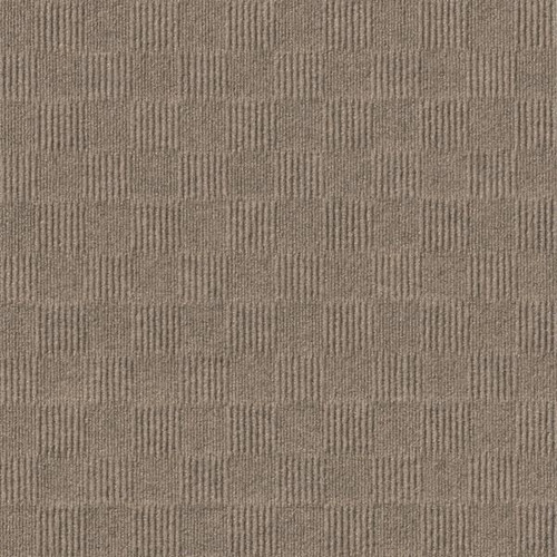 Foss Floors Premium Self-Stick Crochet Chestnut Carpet Tiles, Case Of 15
