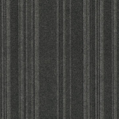 Foss Floors Premium Self-Stick Couture Black Ice Carpet Tiles, Case Of 15