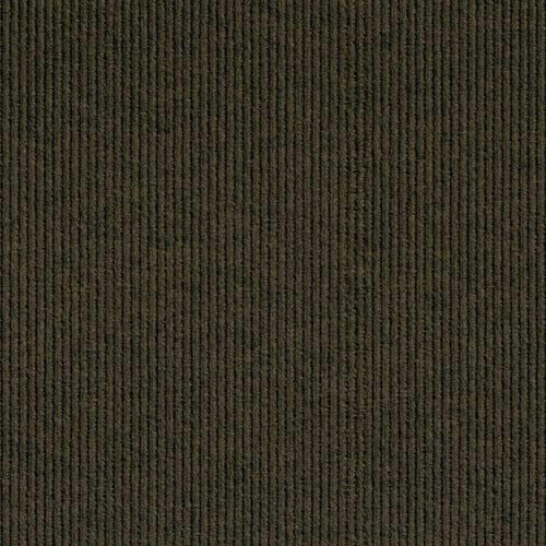 Foss Floors Modular Mat Wide Wale Brown Peel-And-Stick Carpet Tile Package Of 10