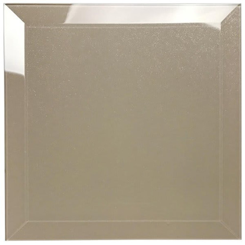 Abolos Frosted Elegance Glossy Glass Square Tile, Cream, 8 In X 8in, Case Of 36