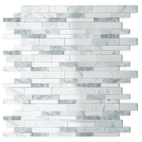 Inoxia Speedtiles 11.65 In. X 11.34 In. Wall Mosaic Tile (Gray Agate) (12-Case)