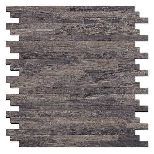 Inoxia Speedtiles Woodly Natural Wood 12.09"X11.97" Metal Wall Tile, Case Of 24