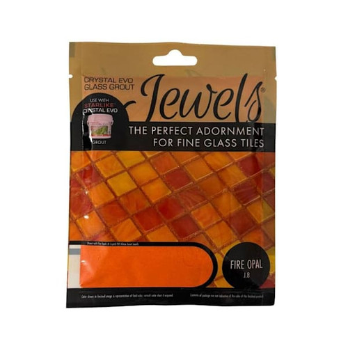 The Tile Doctor Crystal Evo Glass Grout Jewels, Fire Opal, 75 Grams