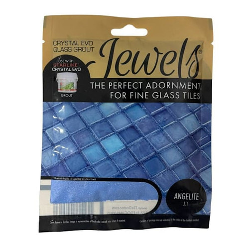 The Tile Doctor Crystal Evo Glass Grout Jewels, Angelite, 75 Grams