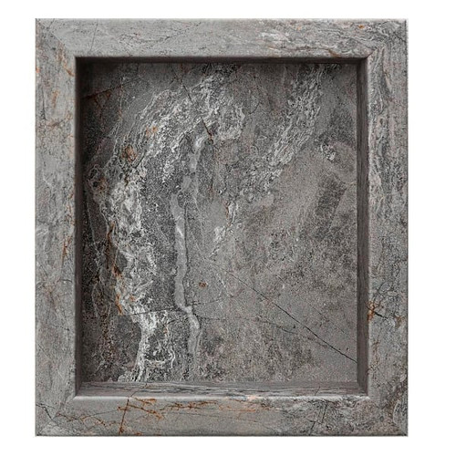 Palisade Shower Niche Insert, 15.5" X 17.5" X 3.75", Spanish Marble