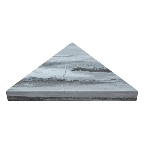 Palisade Vinyl Corner Shower Seat, 24.75" X 12.25", Hermitage Granite